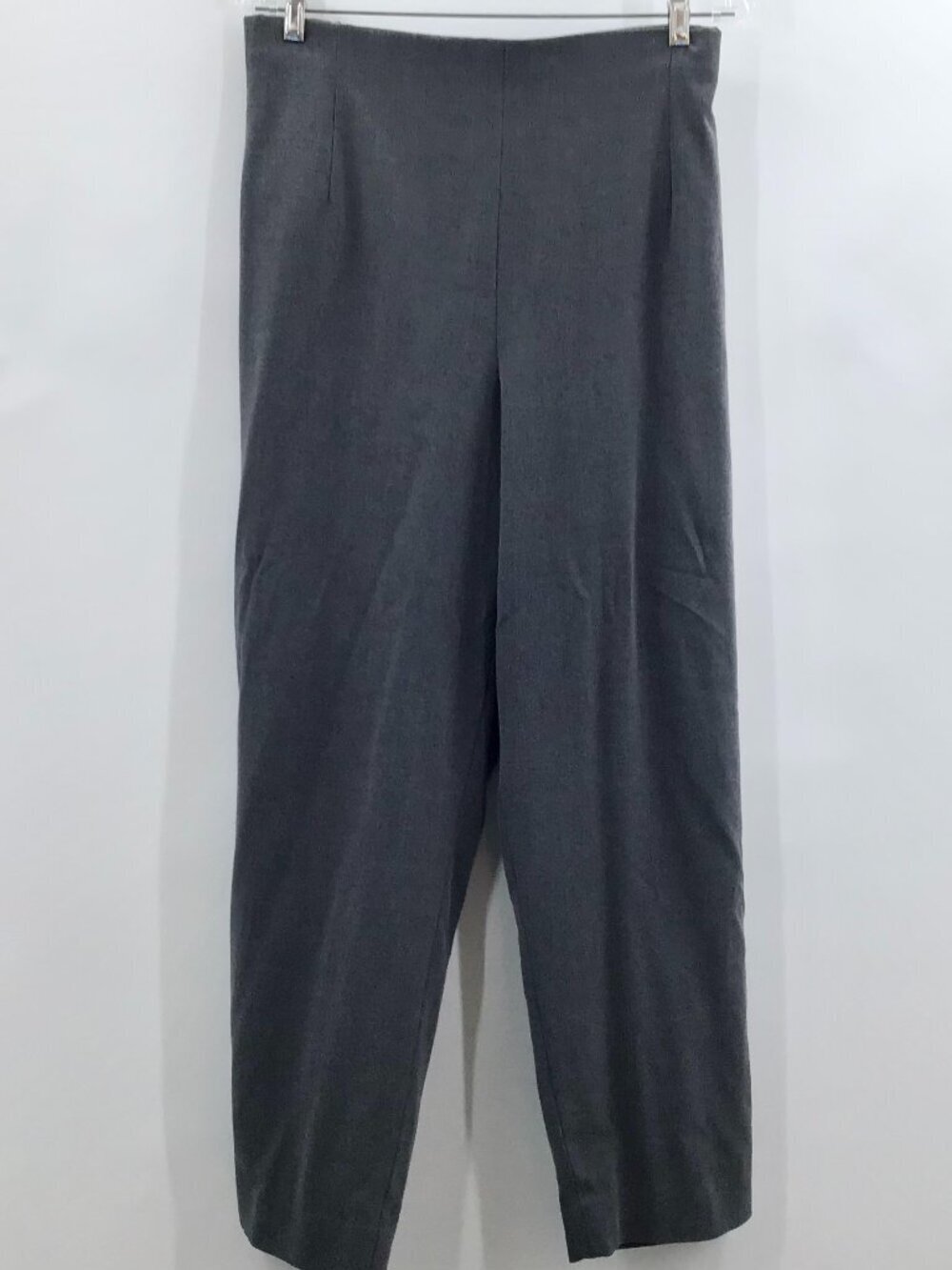 Women's 28 Gray Trousers Work Pants Formal Business STRETCH Elastic Straight Leg